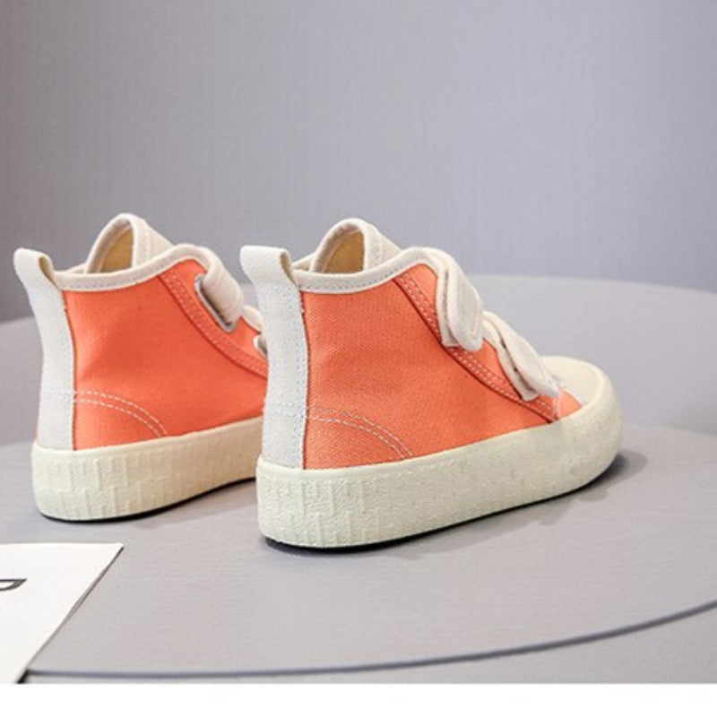 Kid's Patchwork Canvas High Tops