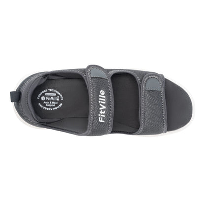 FitVille Men's Easytop Recovery Sandal V3