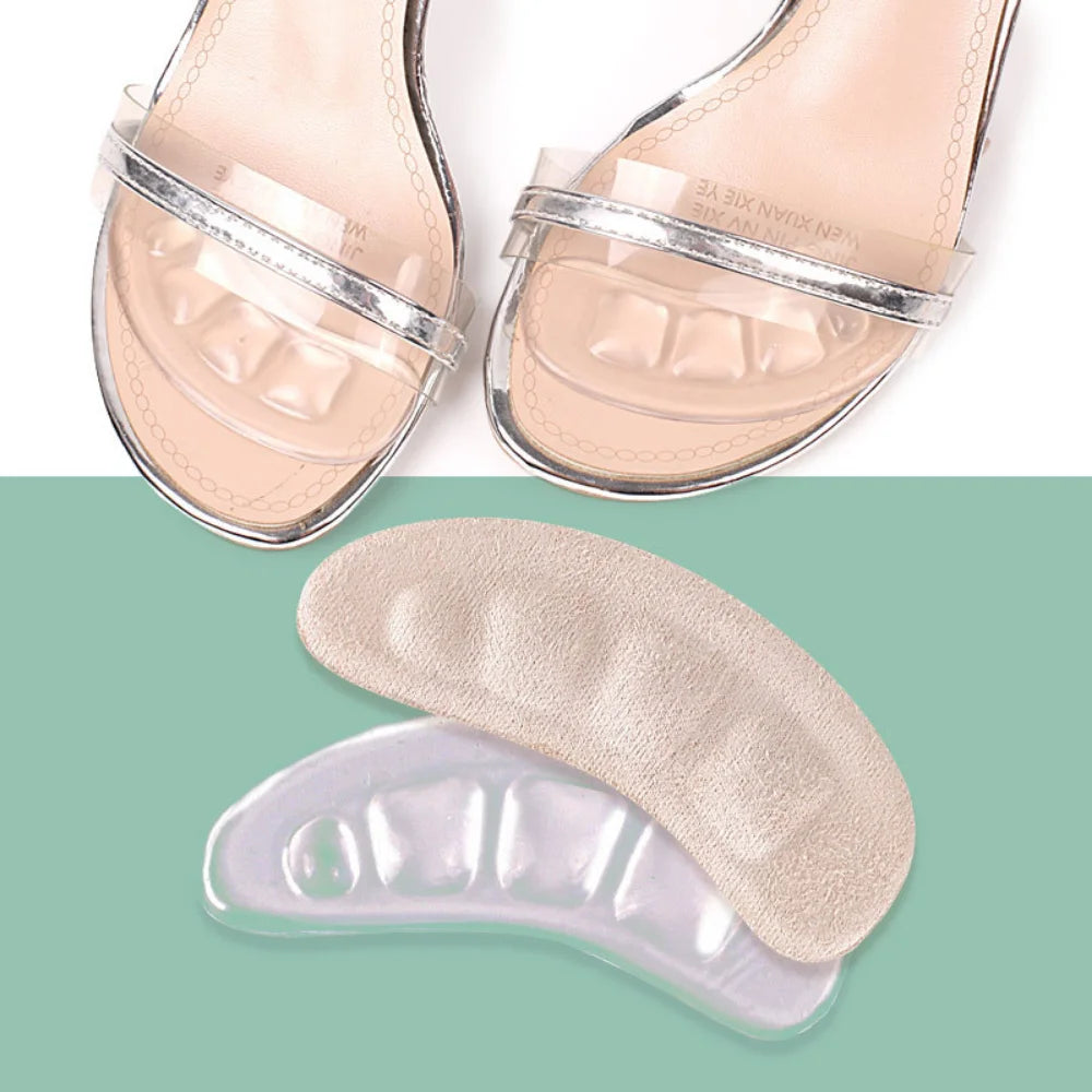 Slide-stop Silicone Forefoot Inserts