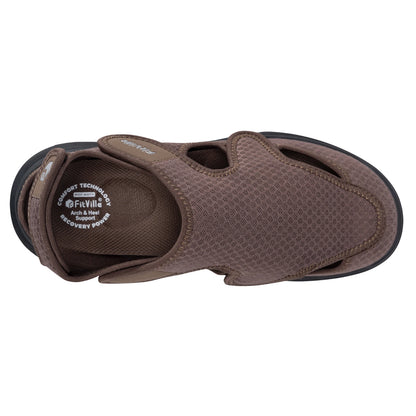 FitVille Men's EasyTop Recovery Sandal V5