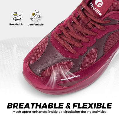 Fitville Women's HeelAero Walking Shoes V1