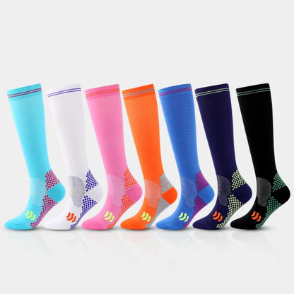 Multicolor Sports Compression Socks