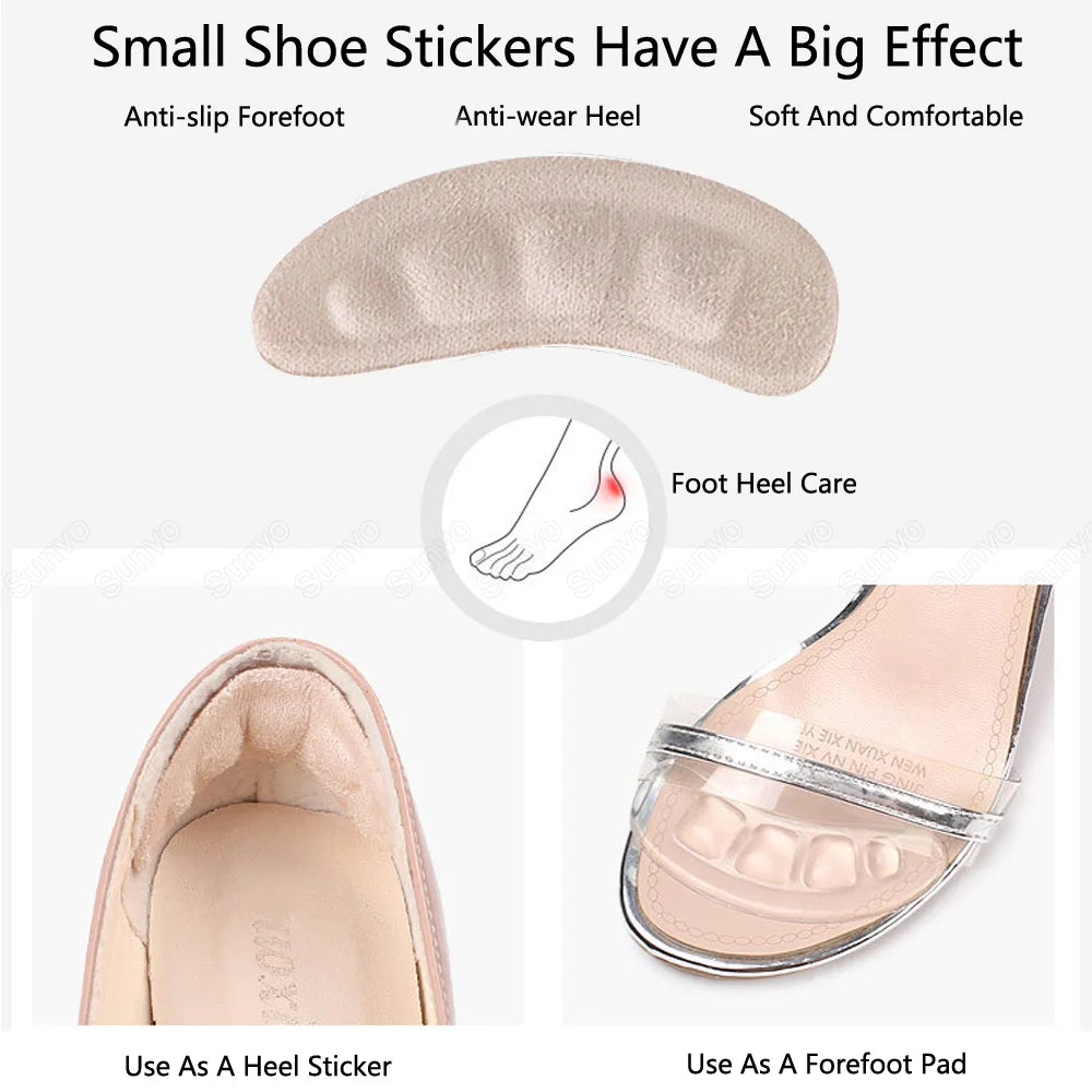 Slide-stop Silicone Forefoot Inserts